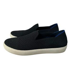 ROTHY’S The Original Skip On Black Canvas Sneaker 9.5